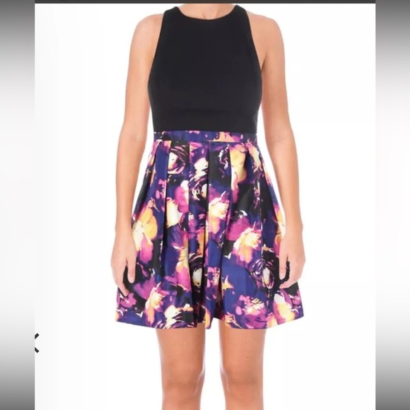 Aidan Mattox Fit and Flare Sleeveless Dress - Picture 8 of 8